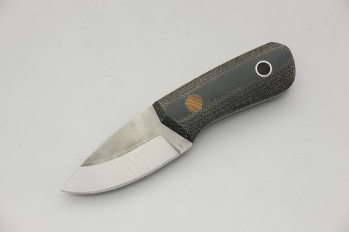 Cumming Bladeworks - Necker - Black Canvas Micarta - .118" Thick AEB-L Steel