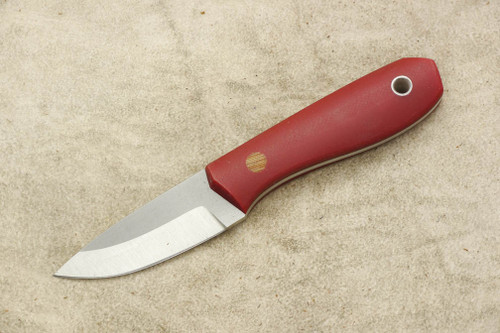 Cumming Bladeworks - Utility - Red G10 - Solid Micarta Pins - .118" Thick AEB-L Steel