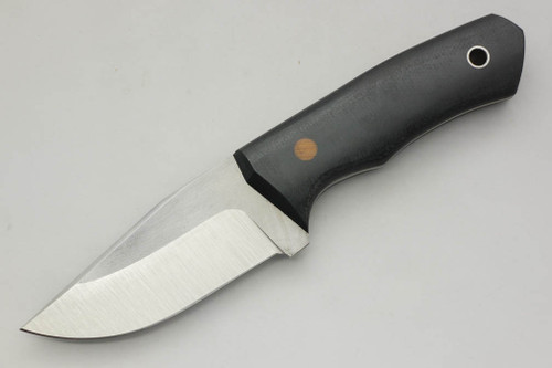 Cumming Bladeworks, Dylan Fletcher Design - Palm Tac - Black Canvas Micarta - AEB-L Steel