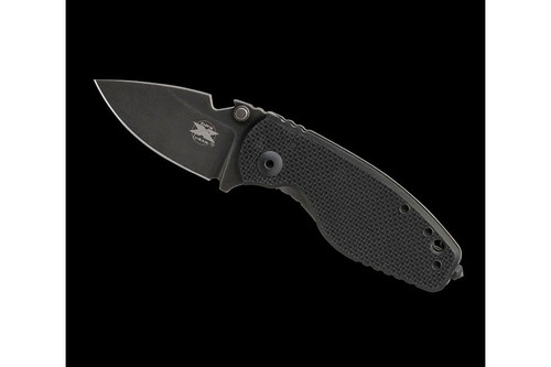 DPx Gear - HEAT/F Grey Niolox Folder - Black Textured G10 and Titanium Handle - Right Hand