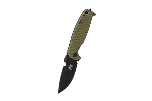 DPx Gear HEST/F Folder 2.0 - Olive Drab G10 and Titanium Handle - Right Hand