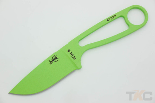 ESEE Izula-VG, Fixed Blade Neck Knife with Skeletized Handle - Venom Green