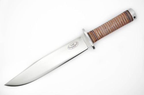 Fallkniven: Northern Lights Series Thor, NL1 (Laminated VG10 Steel), Fixed Blade Knife w/ Stacked Leather Handle