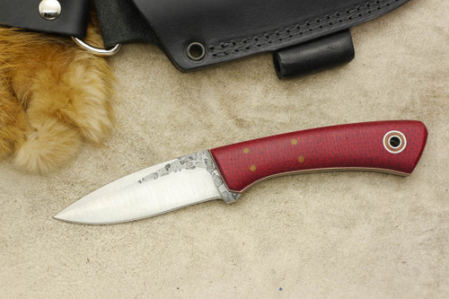 Fiddleback Forge, Andy Roy - Bushboot - Ruby Burlap - Tapered Tang - Natural & White Liners - 16