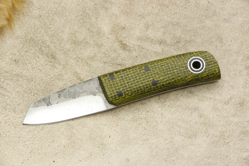 Fiddleback Forge, Andy Roy - Pygmy - Evergreen Burlap - Flat Tang - 4