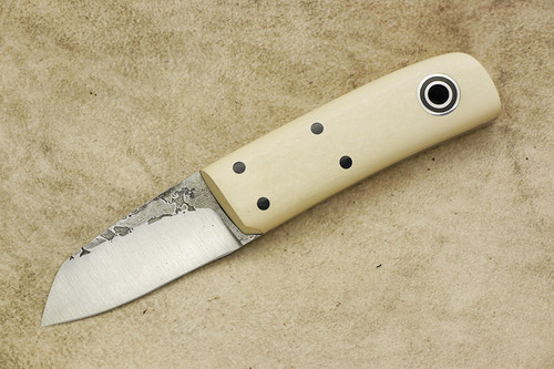 Fiddleback Forge, Andy Roy - Pygmy - Ivory Micarta - Flat Tang - 8