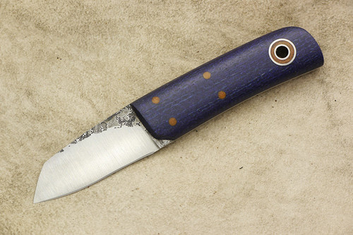 Fiddleback Forge, Andy Roy - Pygmy - Navy Burlap - Flat Tang - 9
