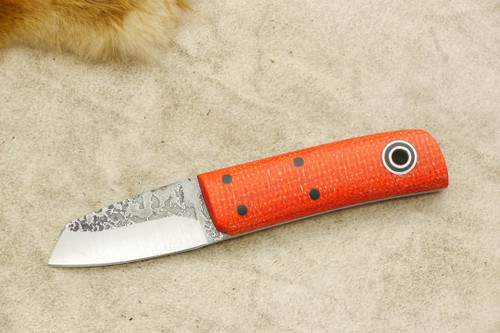 Fiddleback Forge, Andy Roy - Pygmy - Tangerine Burlap - Flat Tang - 5