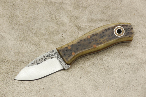 Fiddleback Forge, Andy Roy - Runt - Jigged Bone - Flat Tang - 10