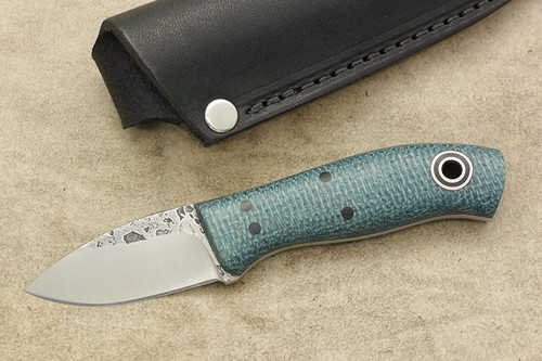 Fiddleback Forge, Andy Roy - Runt - Sapphire Burlap - Flat Tang - 11