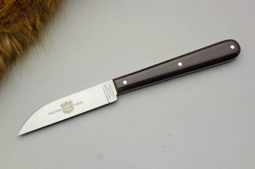 Great Eastern Cutlery GEC #1 Slicing Fixed Blade - Maroon Linen Micarta