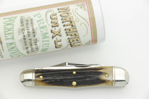 Great Eastern Cutlery Northfield #29 Stockyard Whittler - 3 Blades - Sambar Stag - 18