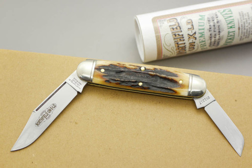 Great Eastern Cutlery Northfield #35 Churchill - 2 Blade - Sambar Stag - 15