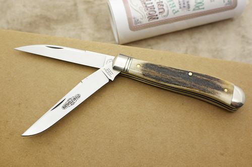 Great Eastern Cutlery Northfield #48 Weasel - 2 Blade - Sambar Stag - 10