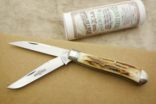 Great Eastern Cutlery Northfield #48 Weasel - 2 Blade - Sambar Stag - 20