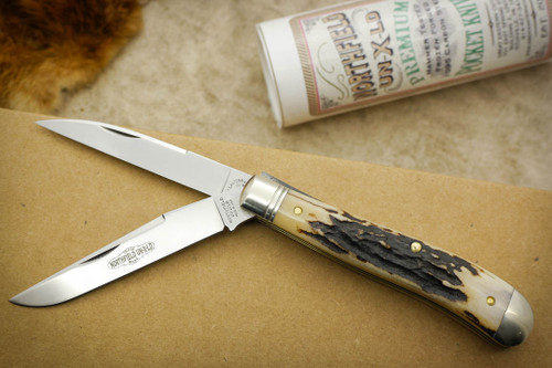 Great Eastern Cutlery Northfield #48 Weasel - 2 Blade - Sambar Stag - 23