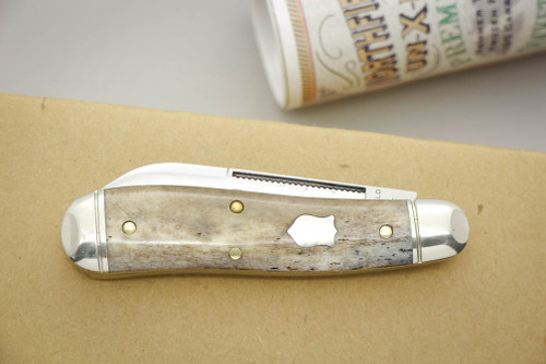 Great Eastern Cutlery Northfield #56 Bird Dog (Dog Leg Jack) - 2 Blade - Smooth Appaloosa Bone - 10