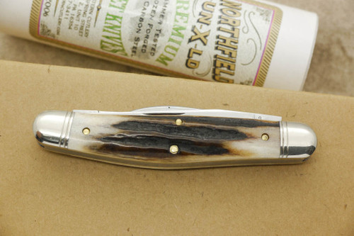 Great Eastern Cutlery Northfield #82 Dixie Stockman - 3 Blades - Sambar Stag - 13