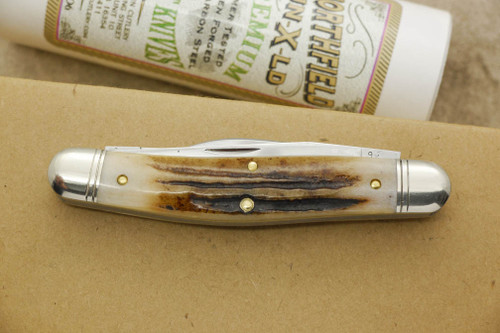 Great Eastern Cutlery Northfield #82 Dixie Stockman - 3 Blades - Sambar Stag - 16