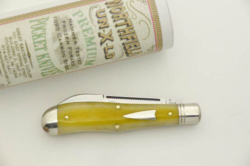 Great Eastern Cutlery Northfield #92 Eureka Jack - 2 Blade - Antique Goldenrod Camel Bone - 15