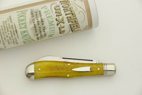 Great Eastern Cutlery Northfield #92 Eureka Jack - 2 Blade - Antique Goldenrod Camel Bone - 22