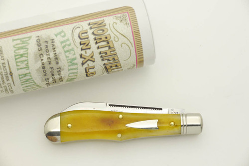 Great Eastern Cutlery Northfield #92 Eureka Jack - 2 Blade - Antique Goldenrod Camel Bone - 33