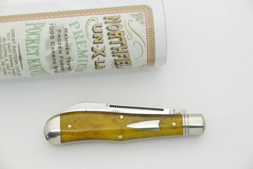 Great Eastern Cutlery Northfield #92 Eureka Jack - 2 Blade - Antique Goldenrod Camel Bone - 64B