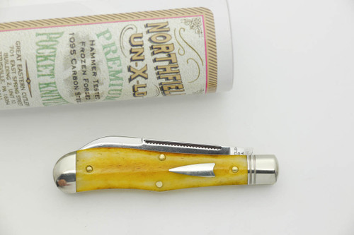 Great Eastern Cutlery Northfield #92 Eureka Jack - 2 Blade - Antique Goldenrod Camel Bone - 69B