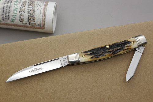 Great Eastern Cutlery Northfield UN-X-LD #13 Clerk - 2 Blade - Sambar Stag - 1