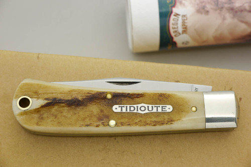 Great Eastern Cutlery Tidioute #43 Oregon Trapper - 1 Blade - Frontier Bone - 19