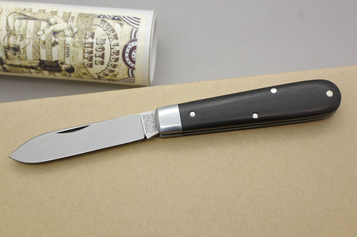 Great Eastern Cutlery Tidioute Boy's Knife #15 - 1 Blade - Spear Point - Gabon Ebony Scales