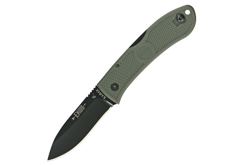 KA-BAR Dozier Hunter Folding Pocket Knife - Black Blade - Foliage Green Handle