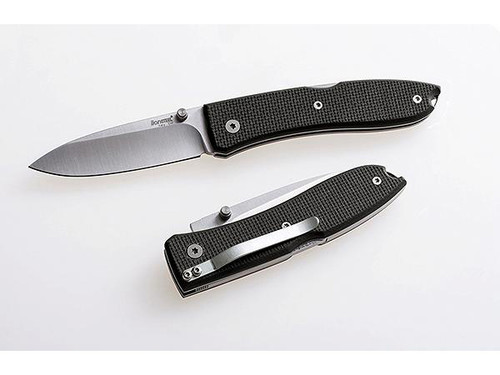 LionSteel Knives Opera 8800BK, Folding Pocket Knife w/ Black Textured G10 Handle