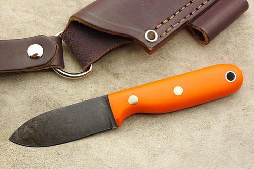 LT Wright Knives Bushbaby HC - Convex Grind - Orange G10 - Matte Finish