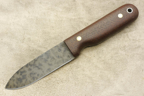 LT Wright Knives Bushcrafter HC - Convex Grind - Brown Burlap