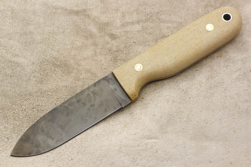 LT Wright Knives Bushcrafter HC - Flat Grind - Snakeskin Micarta - Matte Finish