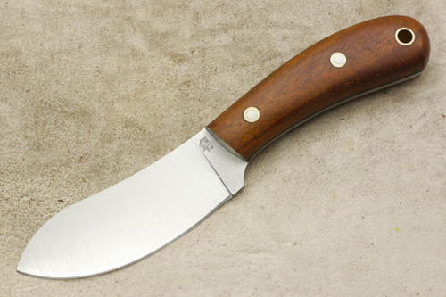 LT Wright Knives Camp MUK - Flat Grind - 3V Steel - Koa Wood - Matte Finish - 2 / FREE Black Liners!