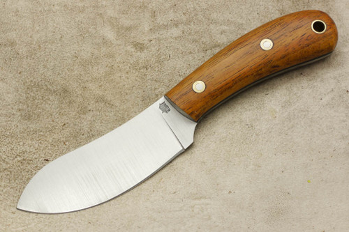 LT Wright Knives Camp MUK - Flat Grind - 3V Steel - Koa Wood - Matte Finish - 4 / FREE Black Liners!