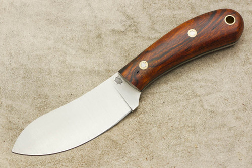 LT Wright Knives Camp MUK - Flat Grind - AEB-L Stainless Steel - Desert Ironwood Handle - Matte Finish - 4 / FREE Black Liners!