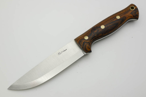 LT Wright Knives Forest Trail - CPM 3V Steel - Scandi Grind - Bocote - Matte Finish - 4 / FREE Black Liners!