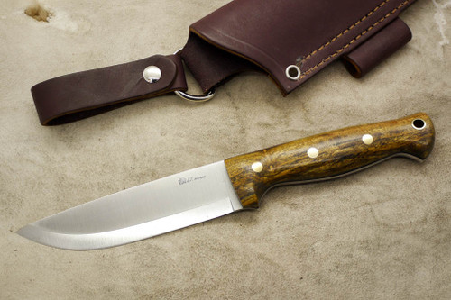 LT Wright Knives Forest Trail - CPM 3V Steel - Scandi Grind - Bocote Handle - Black Liners - 2 / FREE LINERS!