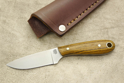 LT Wright Knives Frontier First - A2 Tool Steel - Flat Grind - Bocote - Black Liners - 4 / FREE LINERS!