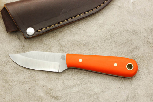 LT Wright Knives Frontier Trapper - AEB-L Steel - Saber Grind - Orange G10 - Matte Finish