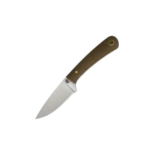 LT Wright Knives Frontier Valley - A2 Steel - Flat Grind - Natural Canvas Micarta Handle - Matte Finish