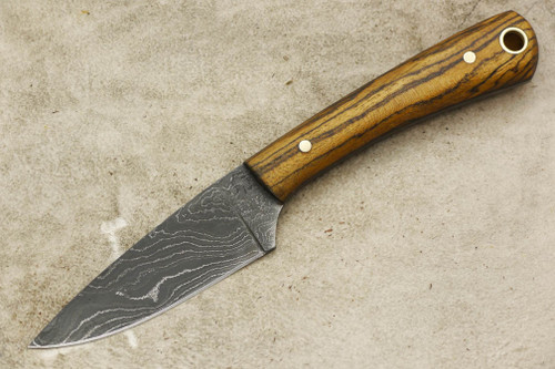 LT Wright Knives Frontier Valley - USA Damascus - Flat Grind - Bocote - 10 / LIMITED EDITION / FREE SOFT CASE! / FREE BLACK LINERS!