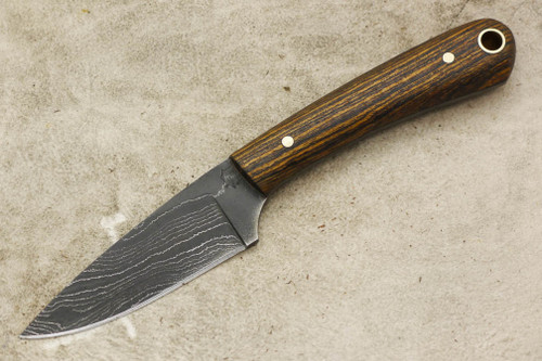 LT Wright Knives Frontier Valley - USA Damascus - Flat Grind - Bocote - 8 / LIMITED EDITION / FREE SOFT CASE! / FREE BLACK LINERS!