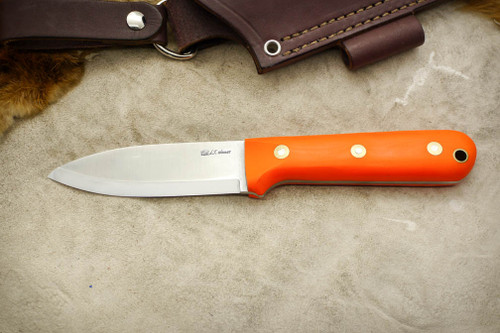 LT Wright Knives Genesis - Scandi Grind - Orange G10