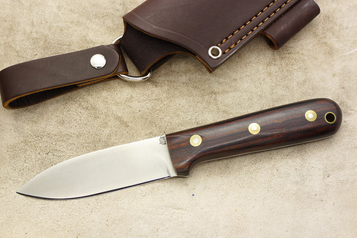 LT Wright Knives Genesis AEB-L Stainless Steel - Convex Grind - Desert Ironwood - 2