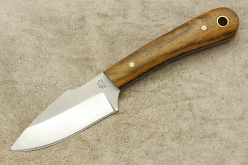 LT Wright Knives Great Plainsman - Saber Grind - D2 Steel - Bocote Handle - Brass Pins - Matte Finish / FREE BLACK LINERS! - 3