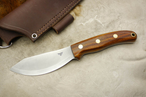 LT Wright Knives JX2 Jessmuk - Scandi Grind - Desert Ironwood - 7